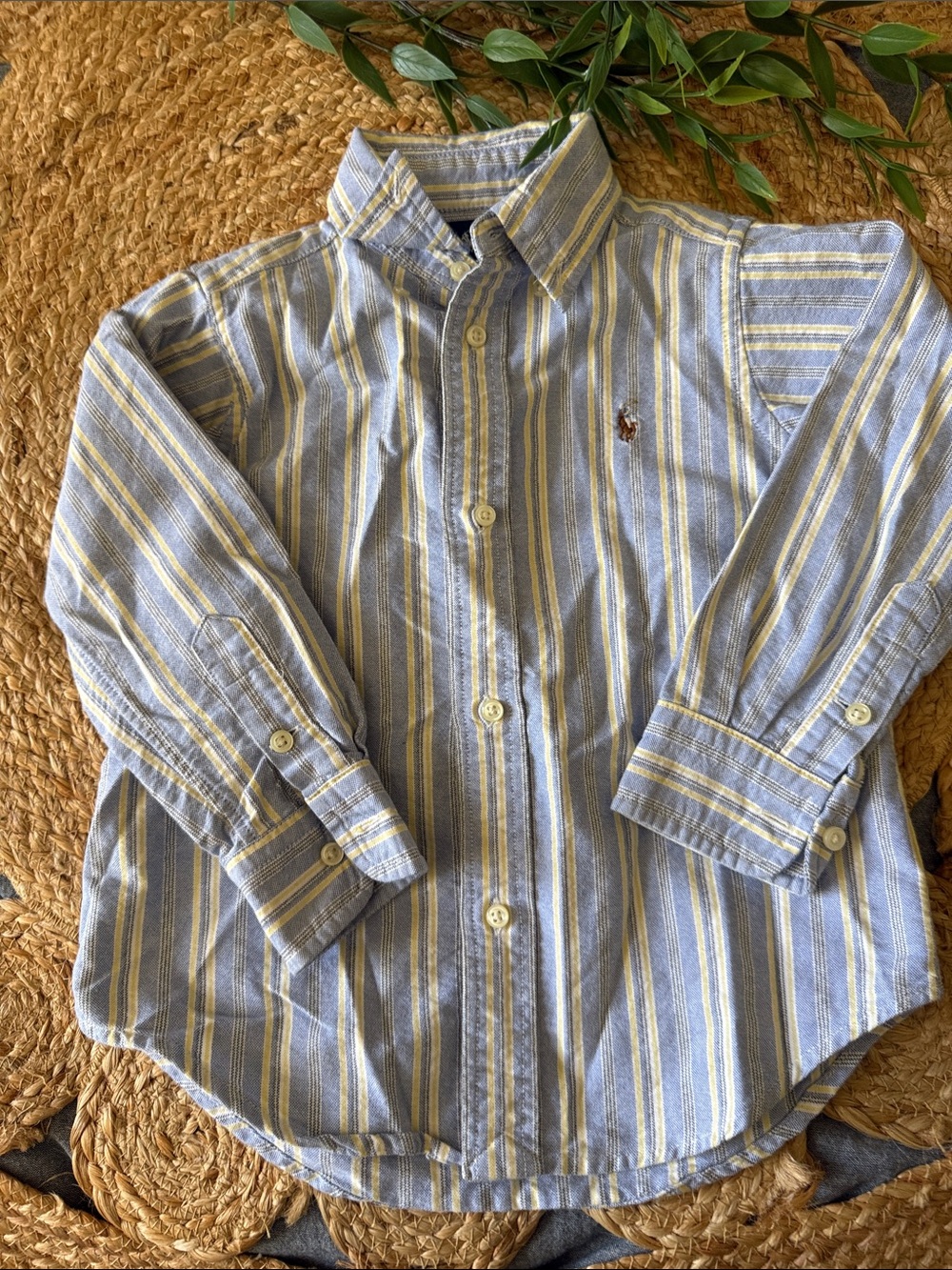VTG Polo Ralph Lauren Oxford Buttoned Front Shirt. Size 3T